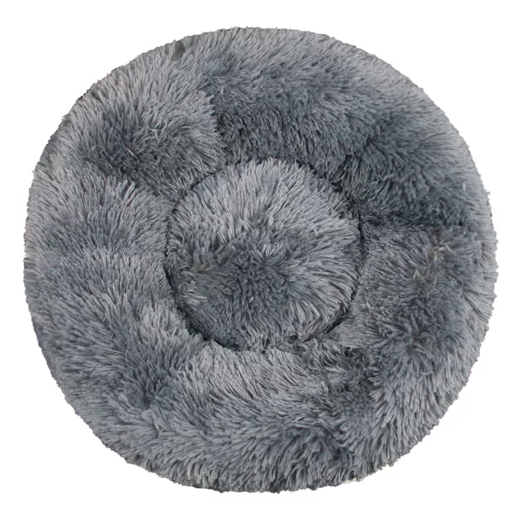 Hundebett Fluffy Donut d.grey 50